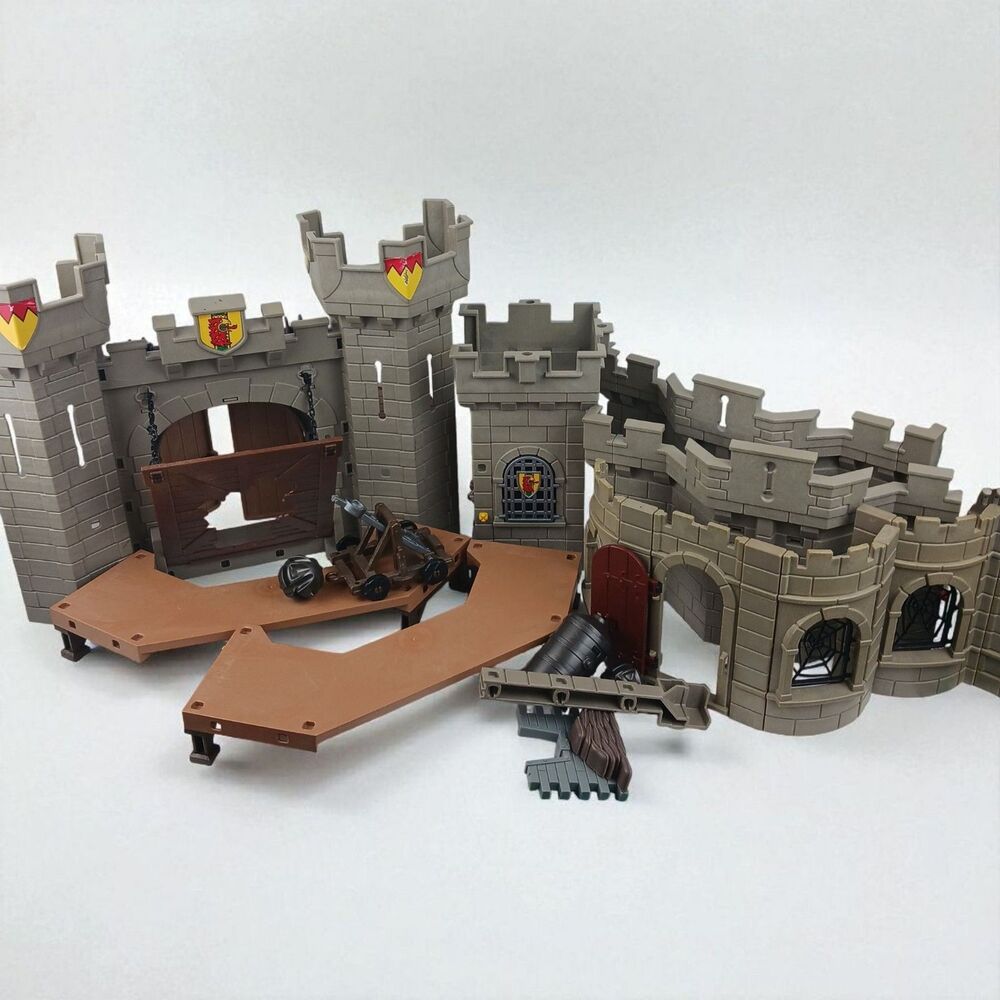 Playmobil 4866 Falcon Knights Castle Trapdoor Catapult Draw Bridge Incomplete